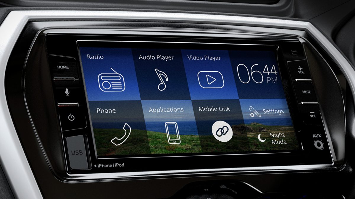 datsun redi go music system price